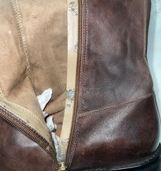ECCO Women's Hobart Tall Strap Boot 42EU - Brown Leather