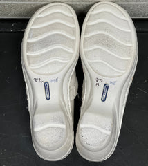 Women’s Nurse Mates Halle Pillow Top Clog 8.5M White Leather