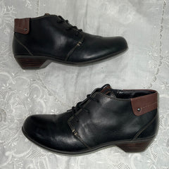 Women's Comfortiva •Rifton• Women's Lace-up Boots - Size 6.5M Black Leather