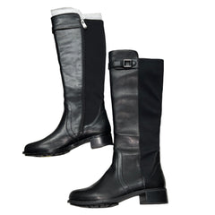 ADRIENNE VITTADINI Women's •Tate• Tall Boot - Size 6M Black Leather