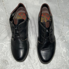 Women's Comfortiva •Rifton• Women's Lace-up Boots - Size 6.5M Black Leather