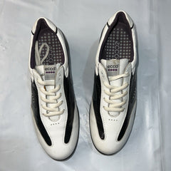 Women’s Ecco Hydromax Leather Spiked Golf Shoe 38EU White/Black