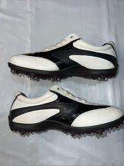 Women’s Ecco Hydromax Leather Spiked Golf Shoe 38EU White/Black