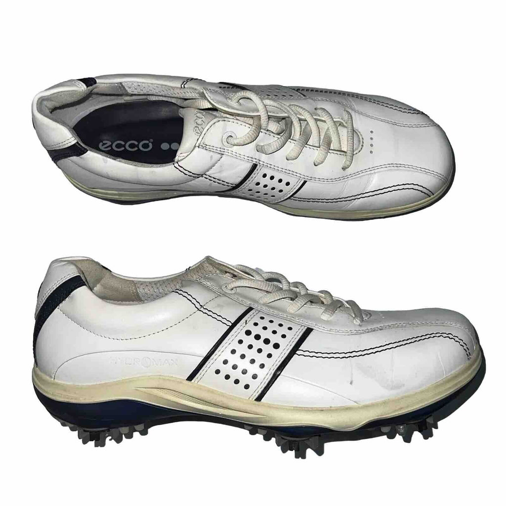 Women’s Ecco Hydromax Leather Spiked Golf Shoe 42EU White/Marine