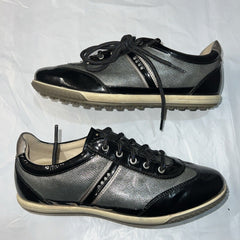 Women’s Ecco Street Spikeless Golf Shoe 41EU Black/Metallic Hydromax Leather
