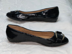 Women’s Sofft Black Patent Leather Flat 8M