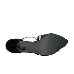 TAHARI Women's •Bitta• Pointed-toe Strappy Pump 7.5M Black