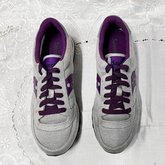 Women’s Saucony Jazz Low Pro Running Shoe 7M Gray Sweatshirt/Navy
