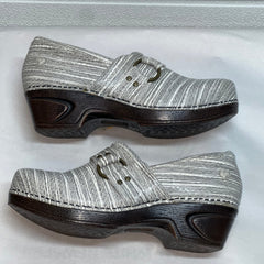 Women’s Nurse Mates Dakota Pillow-top Comfort Clog 8M Grey Timber Leather