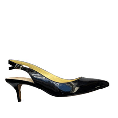 TAHARI Women's •Rhonda• Black oatemt Sling-back Pump 7.5M