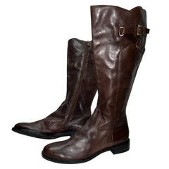 ECCO Women's Hobart Tall Strap Boot 42EU - Brown Leather