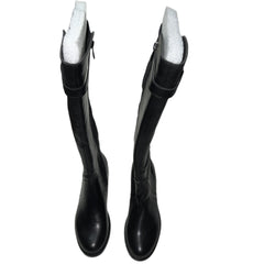 ADRIENNE VITTADINI Women's •Tate• Tall Boot - Size 6M Black Leather
