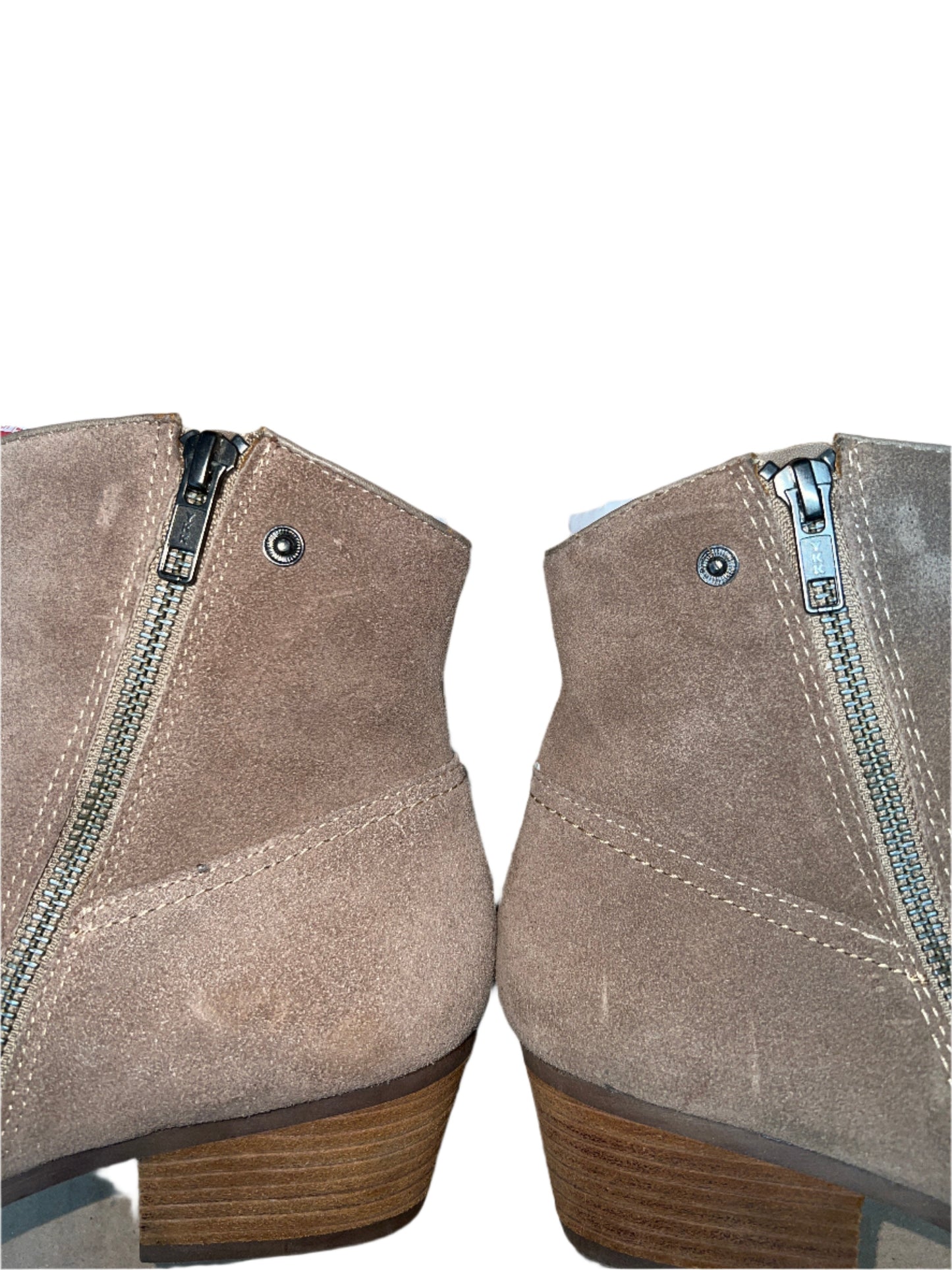 Sofft Womens Padma Western Bootie Taupe Velour Suede Stone 8M