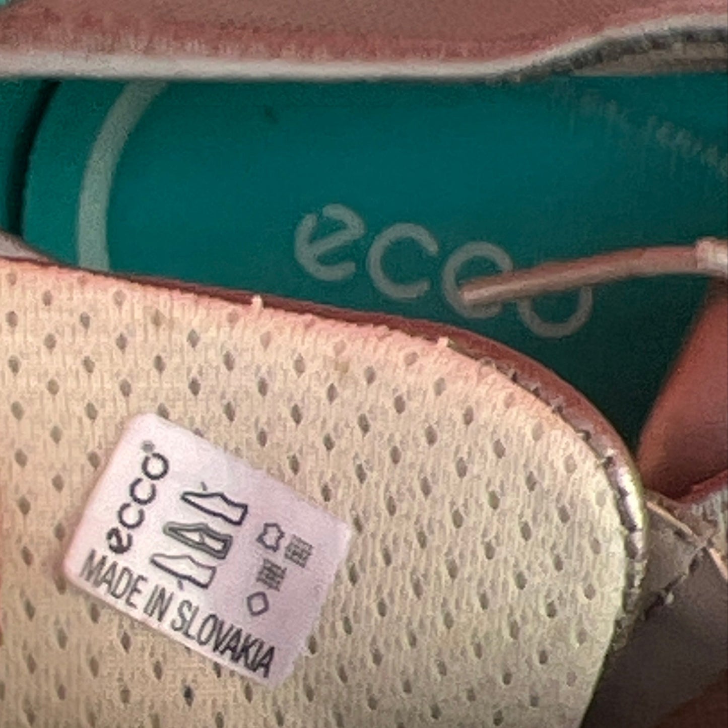 Woman’s Ecco ECCO Bluma Lace Oxford 39M Metallic Taupe Mesh/Leather