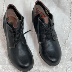 Women's Comfortiva •Rifton• Women's Lace-up Boots - Size 7.5M Black Leather