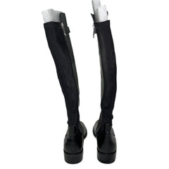 ADRIENNE VITTADINI Women's •Tate• Tall Boot - Size 6M Black Leather