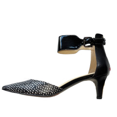 TAHARI Women's •Andre• Black/Black-Wht Leather Pump 8M
