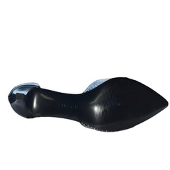TAHARI Women's •Andre• Black/Black-Wht Leather Pump 8M
