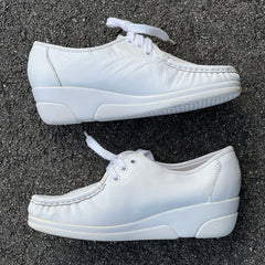Women's NURSE MATES •Anni Hi• Lace-up 7M white Leather