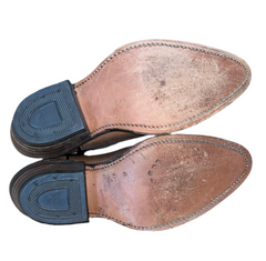 HH Brown bench made western boot 38M, brown leather