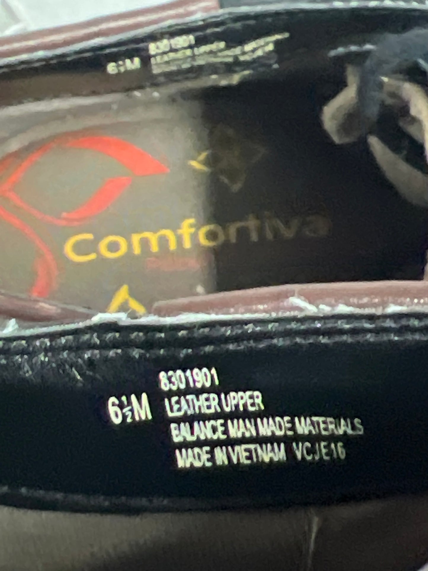 Women's Comfortiva •Rifton• Women's Lace-up Boots - Size 6.5M Black Leather