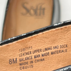 Women’s Sofft Black Patent Leather Flat 8M