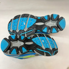 Womens Saucony Cohesion 5 Running Shoe Blue/Gray/Green Size 10 Wide - Preowned Athletic