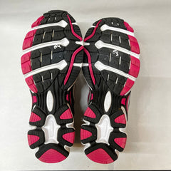 Saucony Cohesion 5 Running Shoe Silver/Black/Pink 8.5 Wide - Preowned Athletic