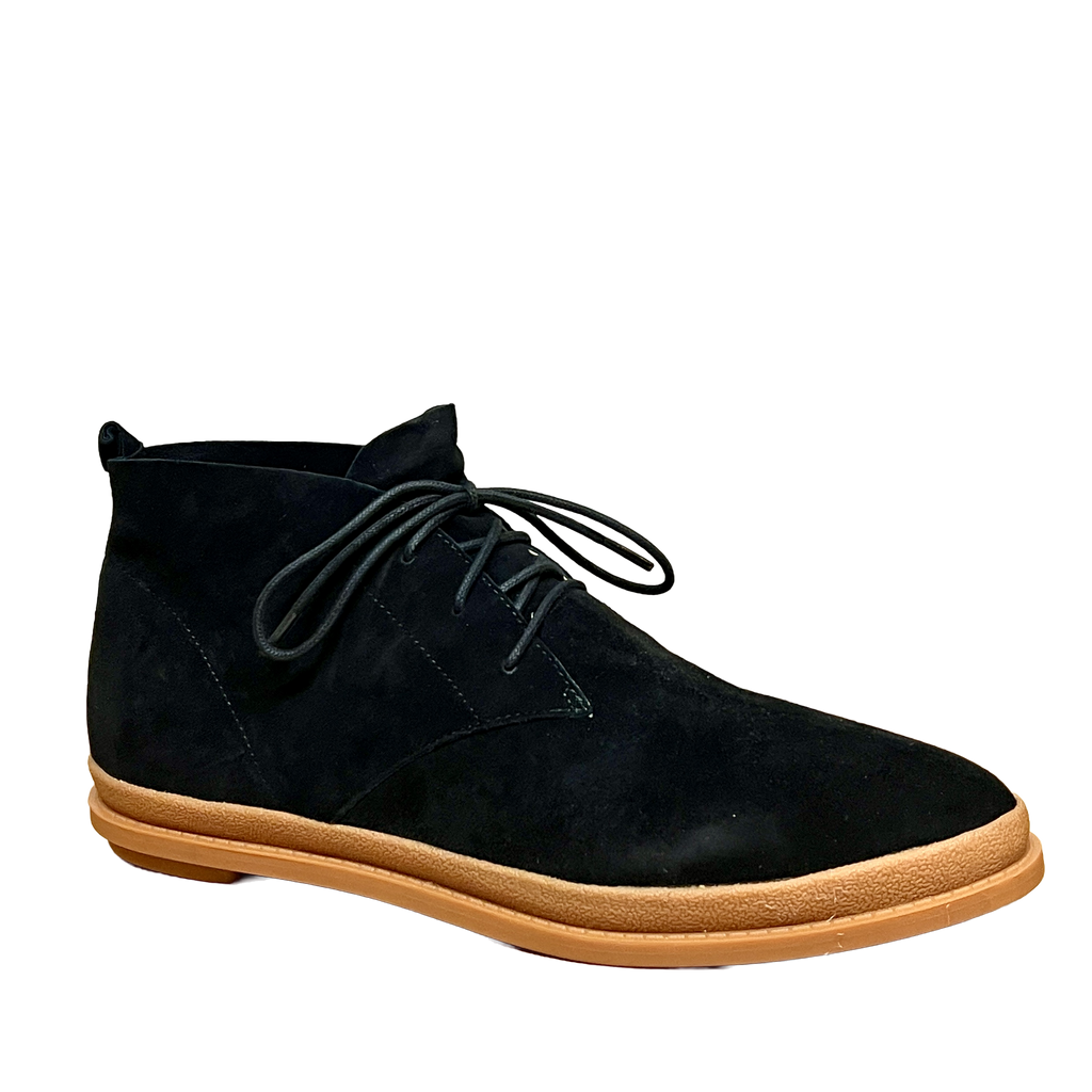 FRENCH CONNECTION Women's Patsie Desert Boot -Black- Butter Suede