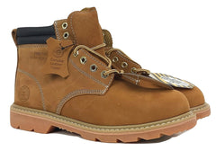 Men's JACATA 6" Classic Steel Toe Work Boot - 8605 - Tan Nubuck Leather