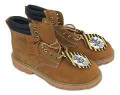 Men's JACATA 6" Classic Steel Toe Work Boot - 8605 - Tan Nubuck Leather