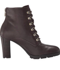 ADRIENNE VITTADINI Women's •Thad• Lug Sole Lace-up Bootie 6M Walnut Leather