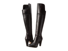 FRENCH CONNECTION Women's Cai •Bitter Chestnut• Round Toe Leather Knee High Boot - ShooDog.com