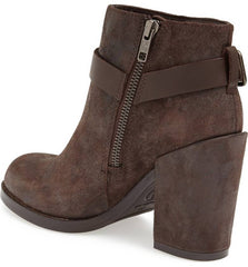 ASH Women's •Falcon• Harness Ankle Bootie - Brown Leather - ShooDog.com