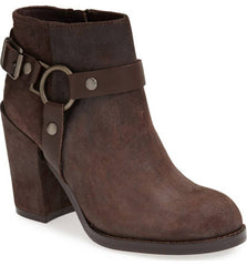 ASH Women's •Falcon• Harness Ankle Bootie - Brown Leather - ShooDog.com