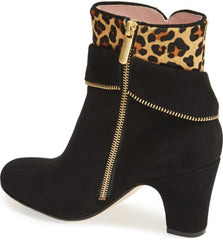 TARYN ROSE Women's •Tempie• Leopard-Print Calf-Hair Ankle Boot - ShooDog.com