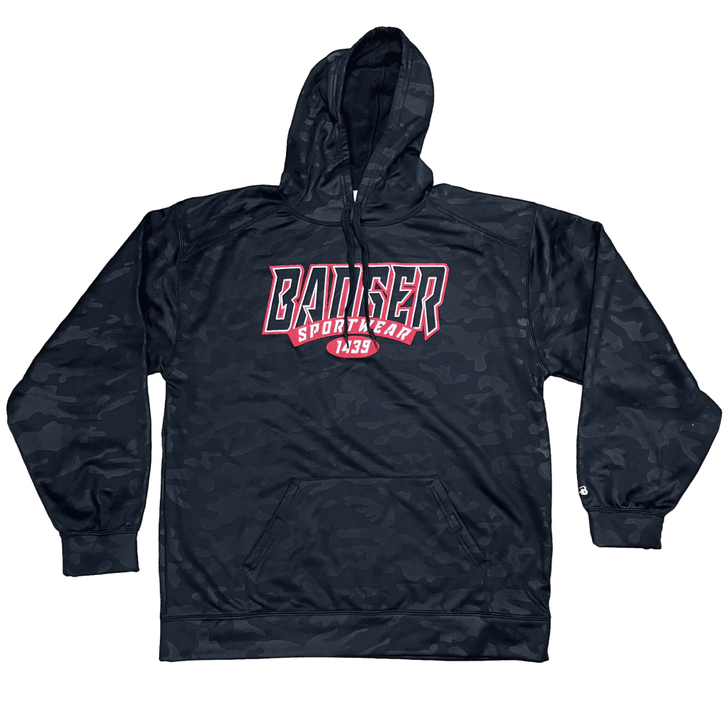 Men's •Badger Sport • MonoCam Embossed Hood black large