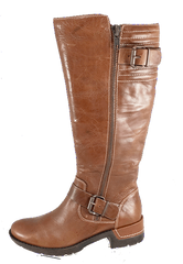 SOFFT Women's Adama •Distressed Caramel Leather• Riding Boot - ShooDog.com