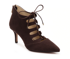ADRIENNE VITTADINI Women's •Fealy• Ghillie Kid Suede Pump