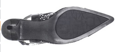Women's ADRIENNE VITTADINI •Pertrina• Kitten Heel pump 7 Black Leather 7.5M
