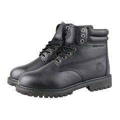 Men's JACATA 6" Classic Work Boot - 8603 Black Leather - ShooDog.com
