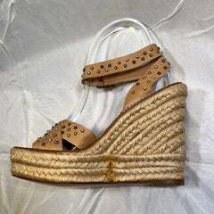 JEAN-MICHEL CAZABAT Women's •Ochuli• Rafia Wrapped Wedge Platform - NWD