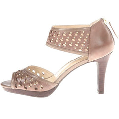 ADRIENNE VITTADINI Women's •Gracie• Open-toe Leather Platform Pump 8.5M