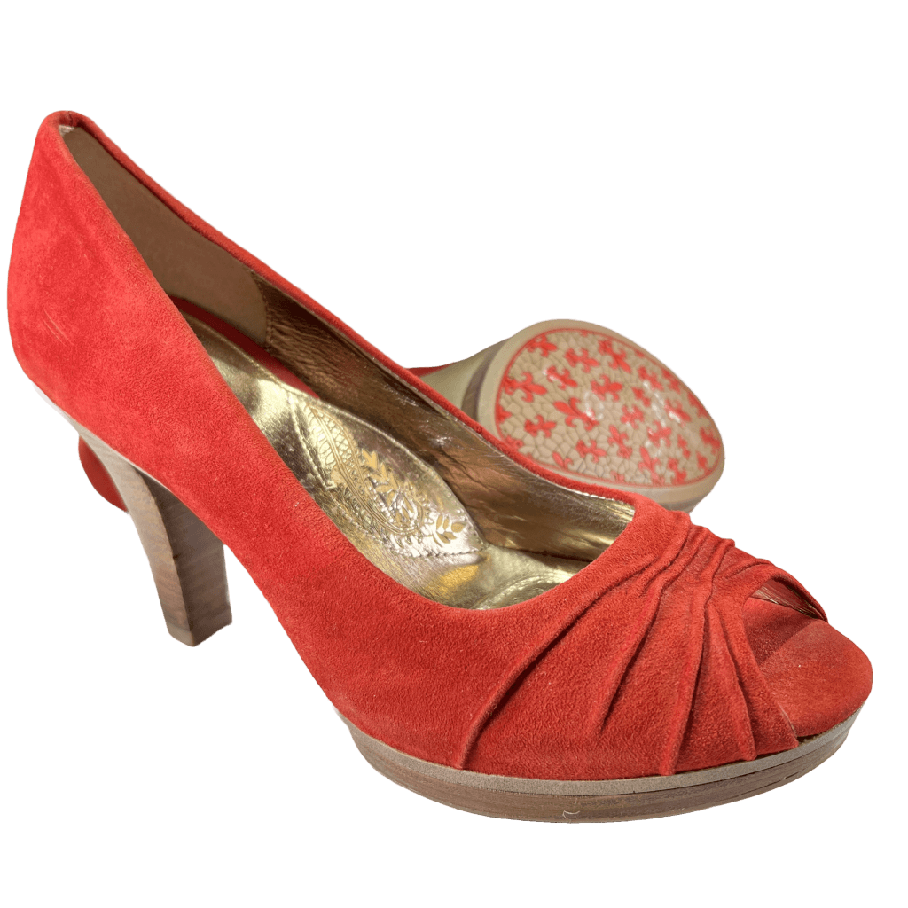 SOFFT Women's •Madeline• Platform Pump Red Suede