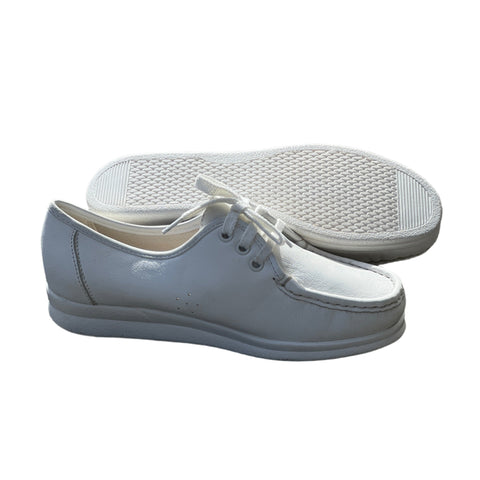 Women's  NURSE MATES  •Annie Lo•  Lace-up  8W white Leather