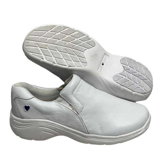 Women’s Nurse Mates Dove Twin-gore Slipon 7.5W White Leather