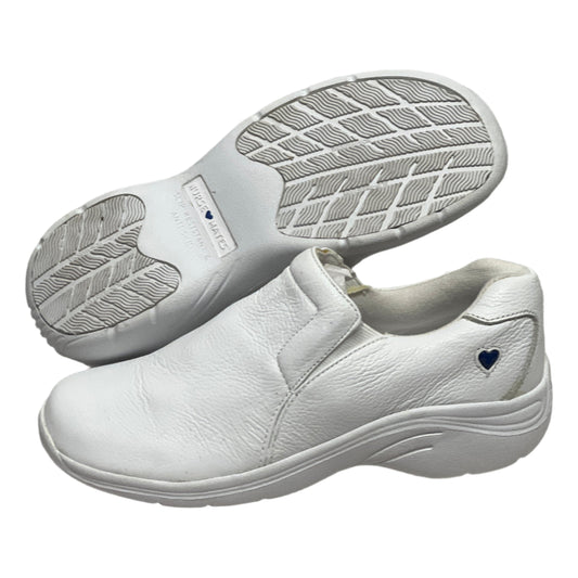 Women’s Nurse Mates Dove Twin-gore Slipon 6M White Leather