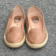 Woman’s  Sofft Malila Jute Wrapped Slip-on Moc 9.5M Tan Leather