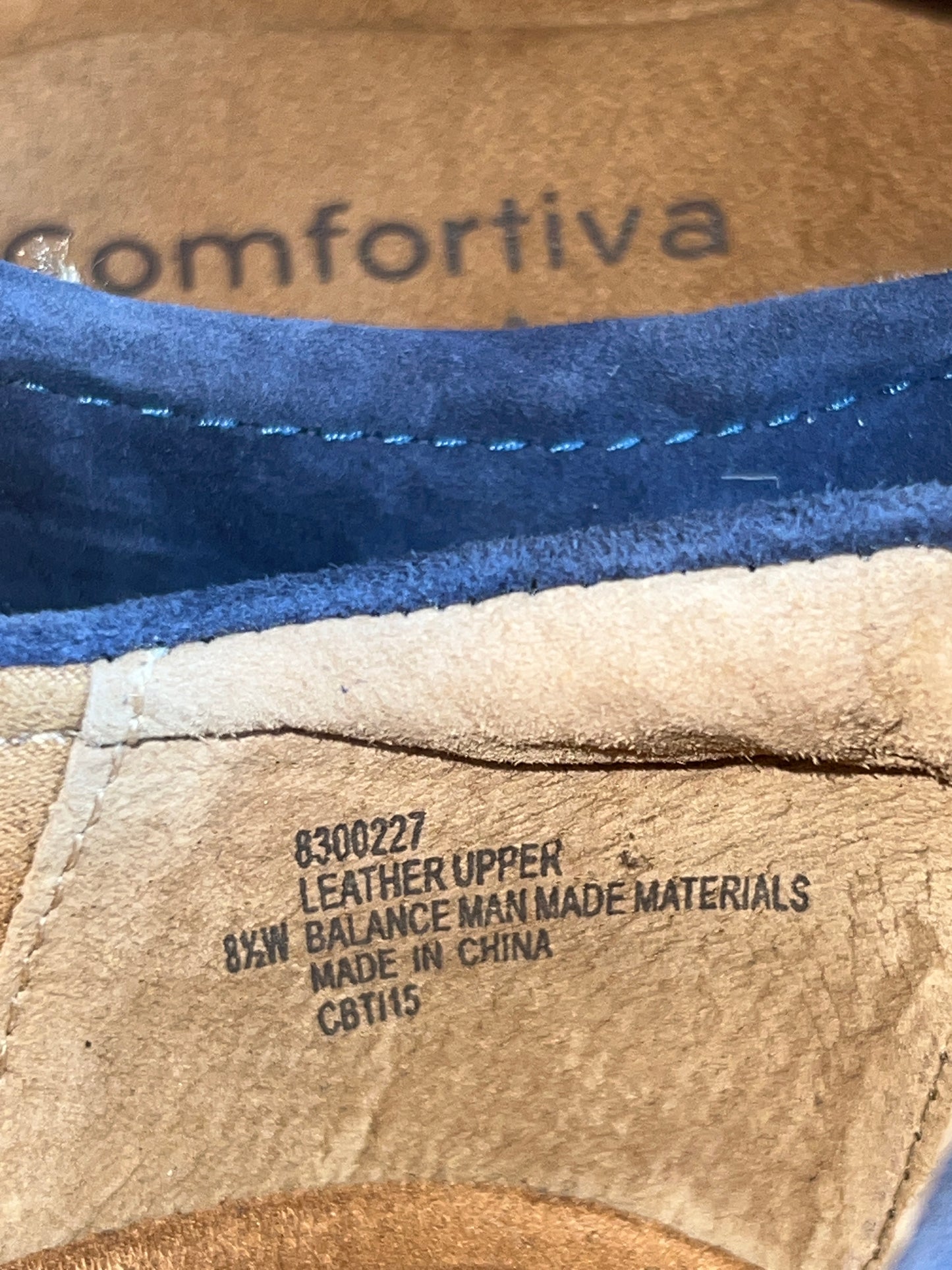 Comfortiva by SoftSpots Women’s •Tinsley•  Comfort Slip on 8.5W Blue Suede