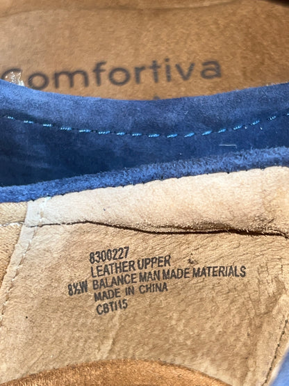 Comfortiva by SoftSpots Women’s •Tinsley•  Comfort Slip on 8.5W Blue Suede